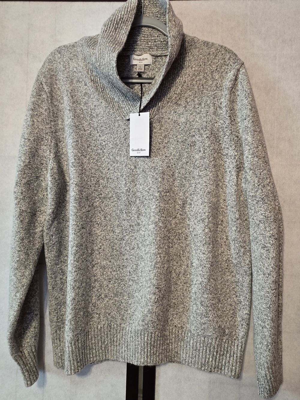 NWT Goodfellow & Co Men's Heather Gray Turtleneck Sweater